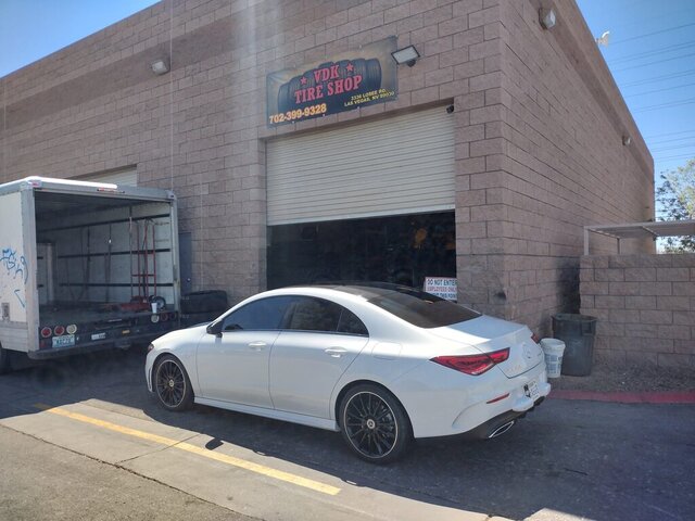 White Mercedes Cla Vdk Tire Shop 035 — VDK Tire Shop