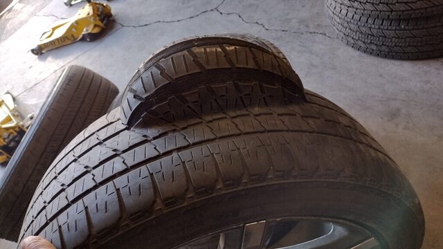 Damaged Tire Sidewall Bubble 005 — VDK Tire Shop