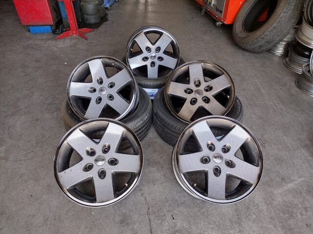 Five Silver Alloy Rims 027 — VDK Tire Shop