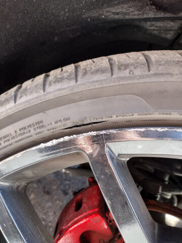 Worn Tire Chrome Wheel 005 — VDK Tire Shop