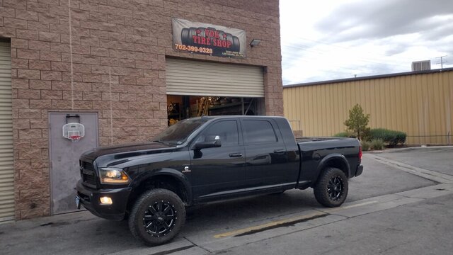 Black Dodge Ram Tire Shop 006 — VDK Tire Shop