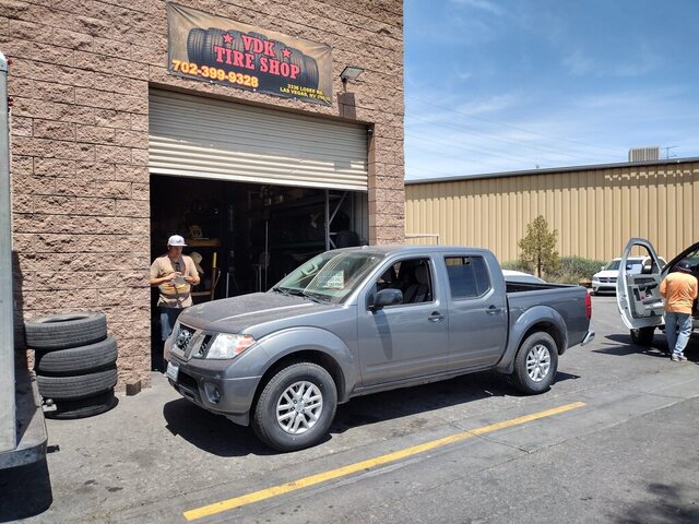 Nissan Frontier At Tire Shop 051 — VDK Tire Shop