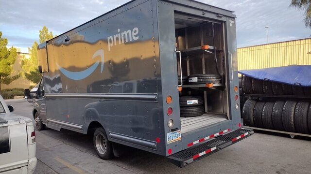 Amazon Prime Truck With Tires 007 — VDK Tire Shop
